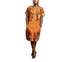 Nalani Women Patchwork Ankara with Deep Pockets Warm Earth-Tone African Elegance - Shift Dress