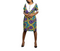 Nayana Women Ankara V-Neck Button Detail Shift Dress – Mother’s Elegant African Ensemble