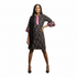 Nevrin Women Multicolour Stroke Ankara Tunic Shift Dress with Split Sleeves – Chic Modern African Wear