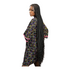 Nevrin Women Multicolour Stroke Ankara Tunic Shift Dress with Split Sleeves – Chic Modern African Wear