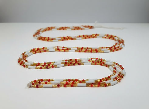 Nsroma Orange Waist Beads - Ahyenie