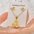 Triskelion Harmony Set - Necklace & Earrings Set Stainless Steel