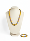 Obaasima Unisex African bead necklace and bracelet set - Unisex