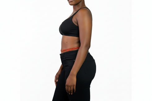 Odehyie Red Class Waist Beads - Ahyenie