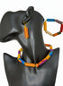 Ohemaa Kente Ankara Accessory set - Necklace, Bracelet and Earring Set