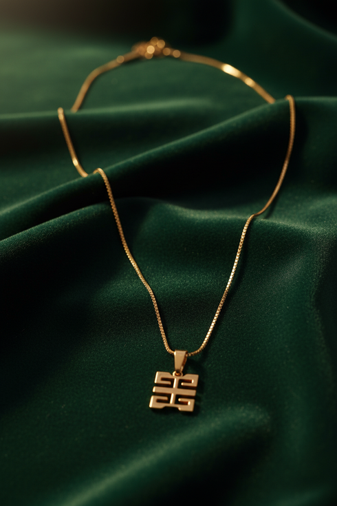PERSEVERANCE WO FORO DUA PA A heritage adinkra stainless steel necklace only