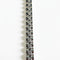 Silver chain bracelet on a white background