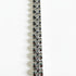 Silver chain bracelet on a white background