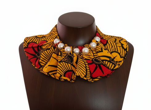 Pearl Embrace Ankara Necklace
