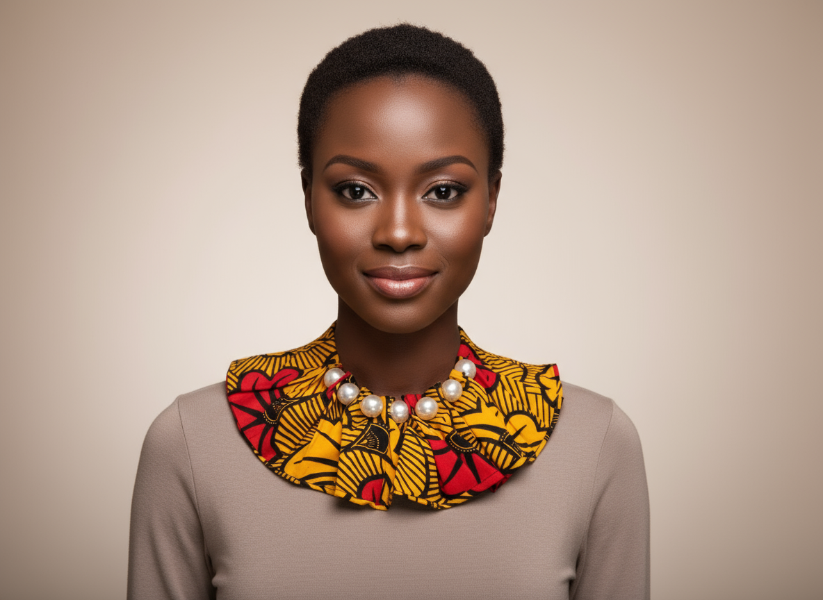 Pearl Embrace Ankara Necklace