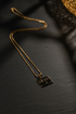 QUALITY Hwemudua support fine chain Adinkra stainless steel necklace only