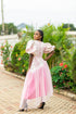 SIA Long Shimmering Radiance Brocade Off-shoulder & Tulle Dress