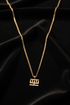 SUPPORT HWEMUDUA bold curb chain Adinkra stainless steel necklace only