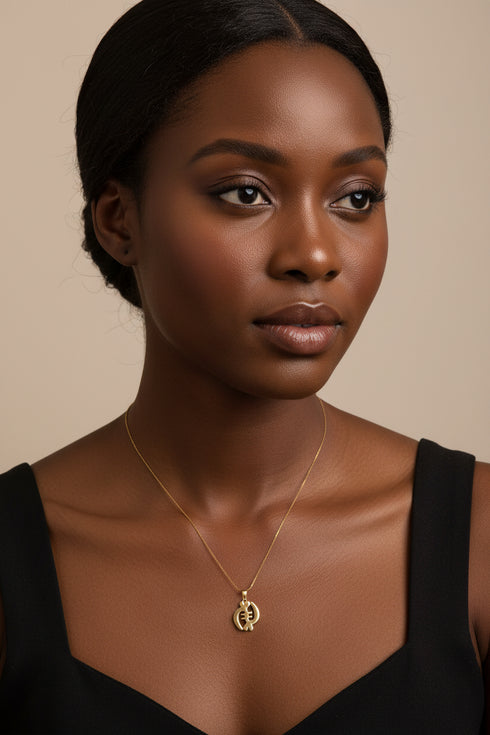 SUPREME GYE-NYAME heritage stainless steel Adinkra necklace only