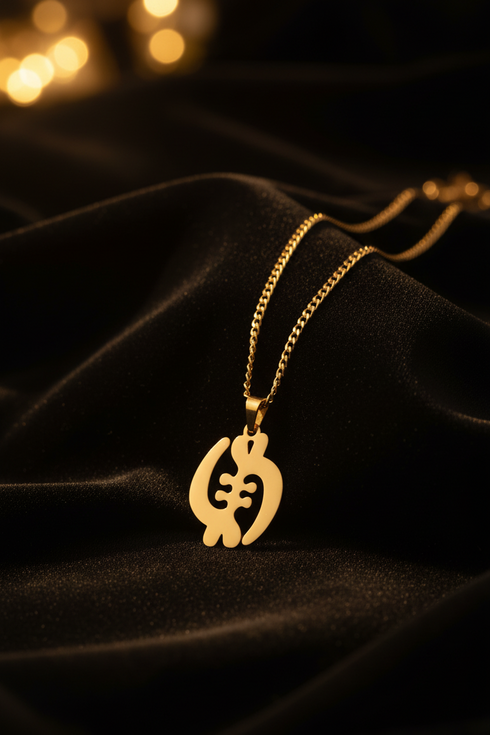 SUPREME GYE NYAME bold curb chain Adinkra stainless steel necklace only