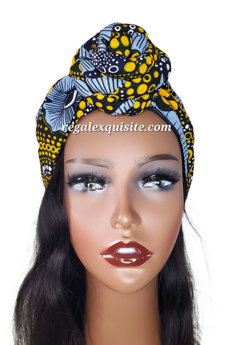 Safiya's Top Knot Swirl Half Turban