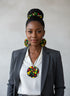 Sapphire Accessory Set - Ankara Earring and Necklace Set