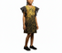 Taelisse Girls Sunburst Organdi and Ankara Vibrant African Girls Wear Shift Dress