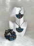 Tribal Geo-Fusion Accessory Set - Ankara Earring and Necklace Set