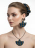Tribal Geo-Fusion Accessory Set - Ankara Earring and Necklace Set