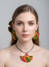 Tribal Geo-Fusion Accessory Set - Ankara Earring and Necklace Set