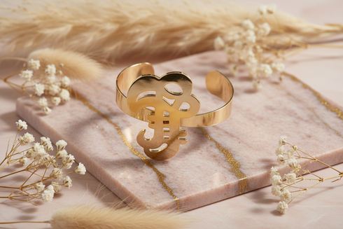 VALOR Sikan stainless steel cuff bangle bracelet and ring set only