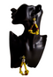 Vibrant Ankara Double-Knotted Earrings