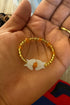 ZAHARA Handmade Butterfly Charm Gold and Amber African Bead Bracelet