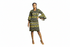 Zura Women Geometric Ankara Shift Dress with Flared Sleeves – Modern African Simplicity