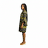 Zura Girls Geometric Ankara Shift Dress with Flared Asymmetrical Sleeves – Modern African Simplicity