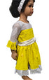 Harmony Frilled Lace Overlay Party Baby Girl Dress – Handmade