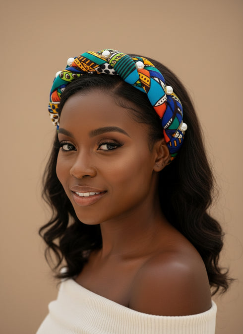 Aisha's Pearls Braided Majesty Headband