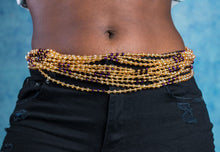 Load image into Gallery viewer, Sika-Dwa Hint Purple Waist Beads - Ahyenie
