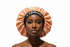 MELANIN BLACKWATER African Woman Handmade Silk Bonnet With Melanin Band Design