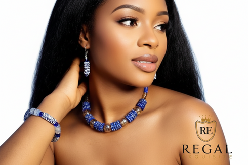Chidera Bead Necklace Bracelet & Earring Set