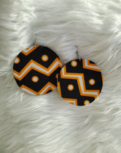 Load image into Gallery viewer, Circular Chic Small Ankara Print Earrings
