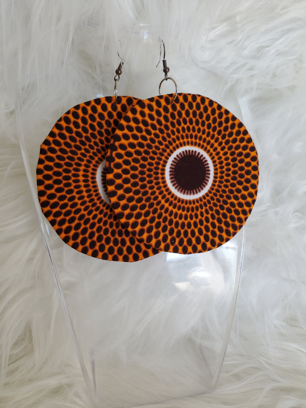 Circular Chic Ankara Print Earrings