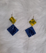 Load image into Gallery viewer, Geometric Allure Ankara Earrings
