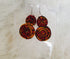 ESENAM Radiant Rosette Double Folded Ankara Earrings