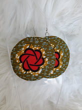 Load image into Gallery viewer, Circular Chic Ankara Print Earrings
