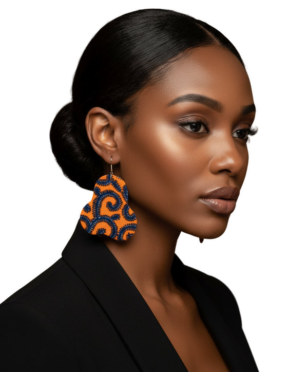 Midnight Melody Ankara Earrings