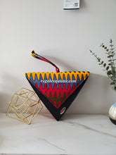 Load image into Gallery viewer, Kuba Triangle Wristlet bag
