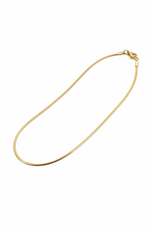 BALANCE DWENNIMMEN quarter spiral non-fade gold stainless steel Adinkra necklace only