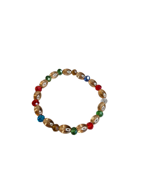 KAMARI Radiant Multicolor Handmade Glass Bead Hand Bracelet for all ages
