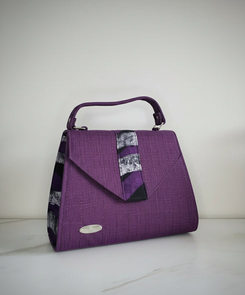 Zawadi Accent Satchel Top Handle Clutch / Handbag for Women