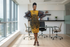 Taelisse Women Ankara and Organza Sunburst Vibrant African Women Wear Shift Dress