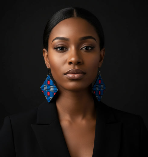 Urban Geometry Ankara Earrings