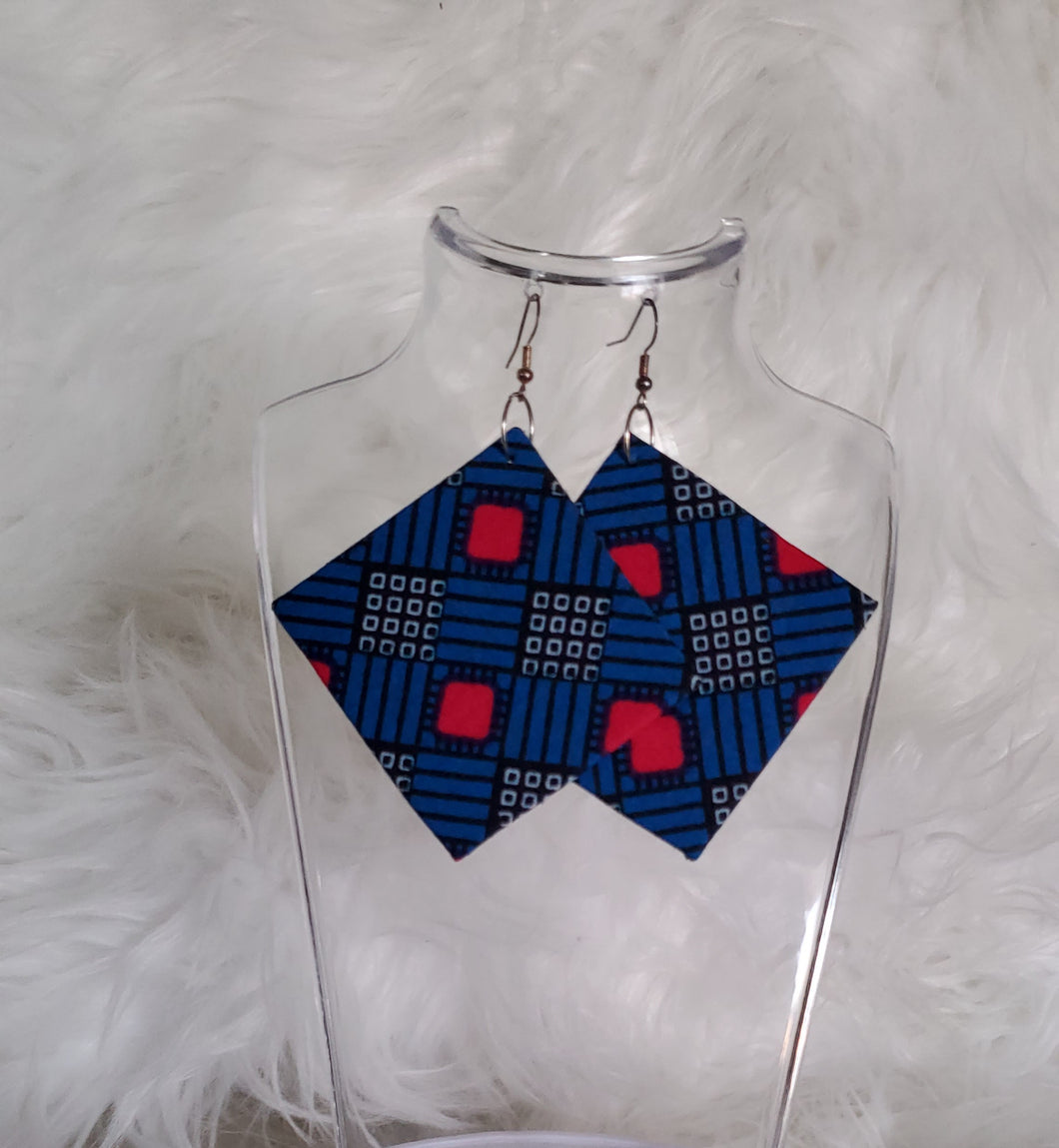 Urban Geometry Ankara Earrings