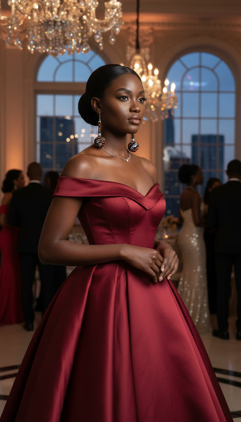 Ade-A-Oye Bubble Teardrop Ankara Earrings