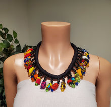 Load image into Gallery viewer, Vibrant Verve Casual Ankara Necklace
